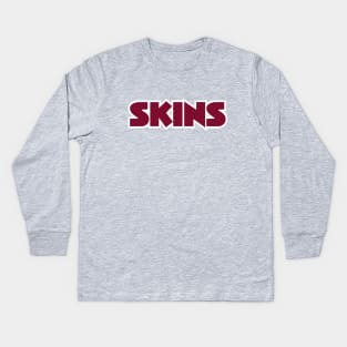 Skins - Yellow Kids Long Sleeve T-Shirt